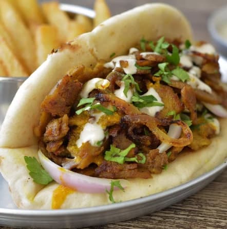 Middle Eastern Shawarma Pita Wrap